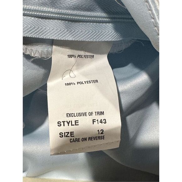 Vintage ice blue gown - Picture 8 of 9